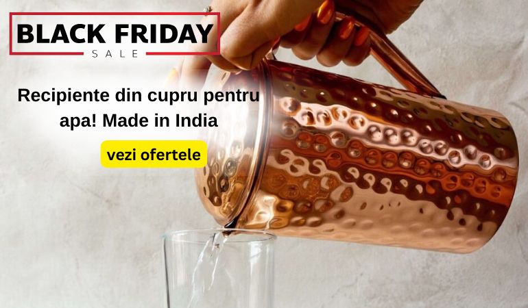 Recipiente din cupru pentru apa